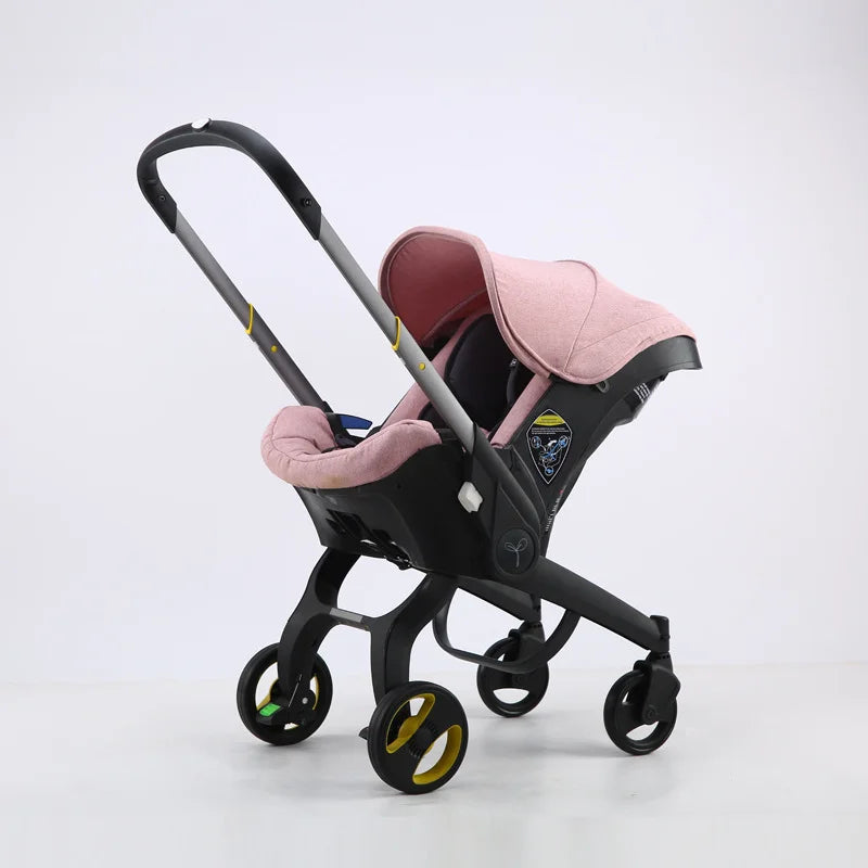 Baby Stroller 4 in 1 With Car Seat Baby Bassinet High Landscope Folding Baby Carriage Prams For Newborns  Strollers 3 in 1