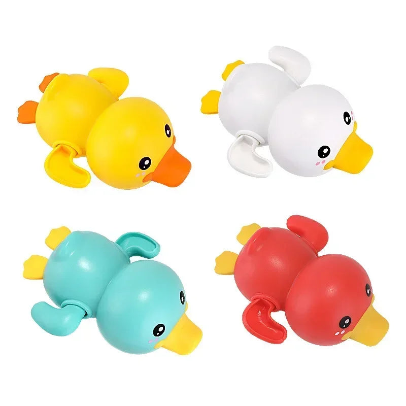 Baby Bath Toys Bathing Cute Swimming Duck Pool Beach Classic Chain Clockwork Water Toy For Kids Water Playing Toys