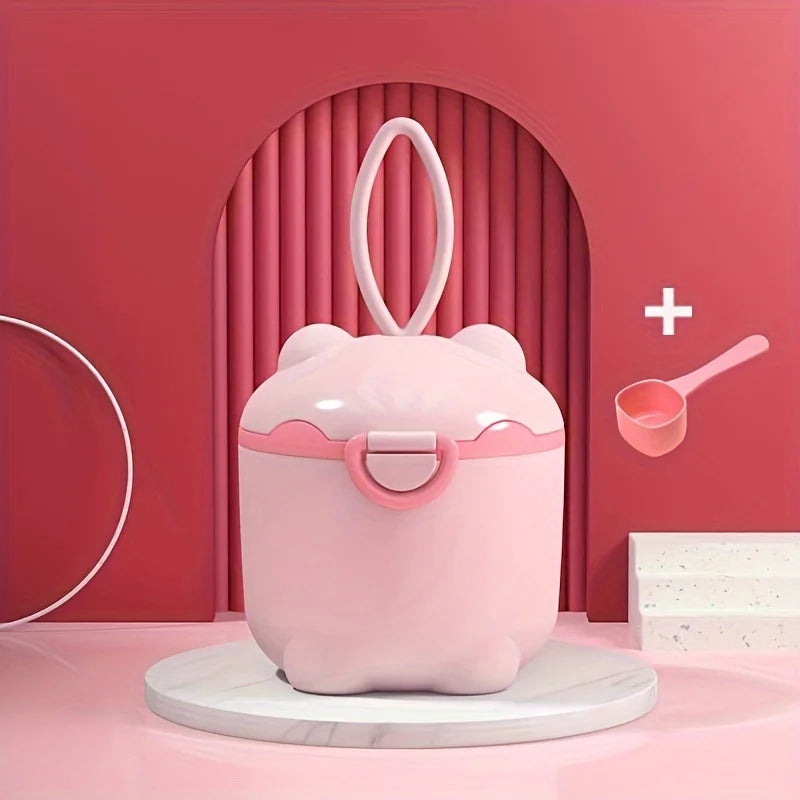 1pc Portable Four-Layer Milk Powder Box, Milk Powder Container, Food Storage Snack Rotating Box