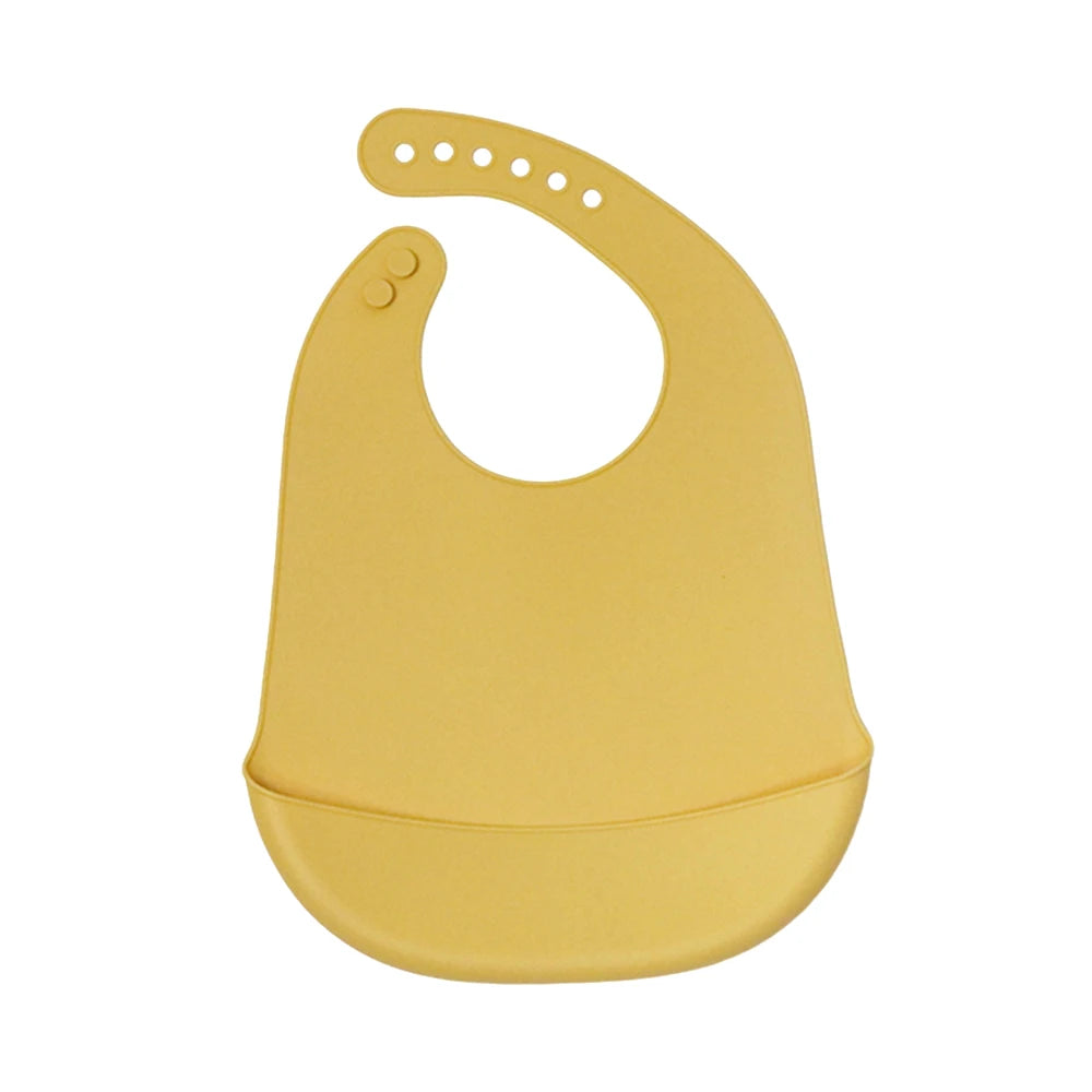 Silicone Baby Eating Bibs Easy to Clean Baby Bibs Drooling Towel Waterproof Children Silicone Bibs