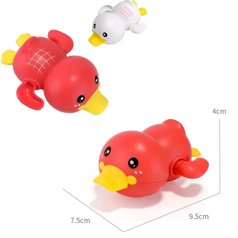 Baby Bath Toys Bathing Cute Swimming Duck Pool Beach Classic Chain Clockwork Water Toy For Kids Water Playing Toys