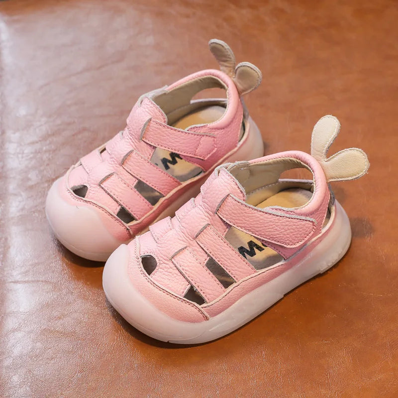 Baby Girls Boys Sandals Summer Infant Toddler Shoes Genuine Leather Soft-soled School Kids Casual Shoes Children Beach Sandals