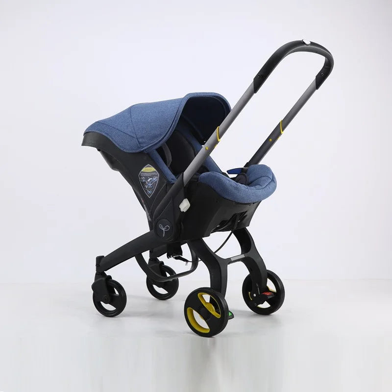 Baby Stroller 4 in 1 With Car Seat Baby Bassinet High Landscope Folding Baby Carriage Prams For Newborns Cart 3 in 1