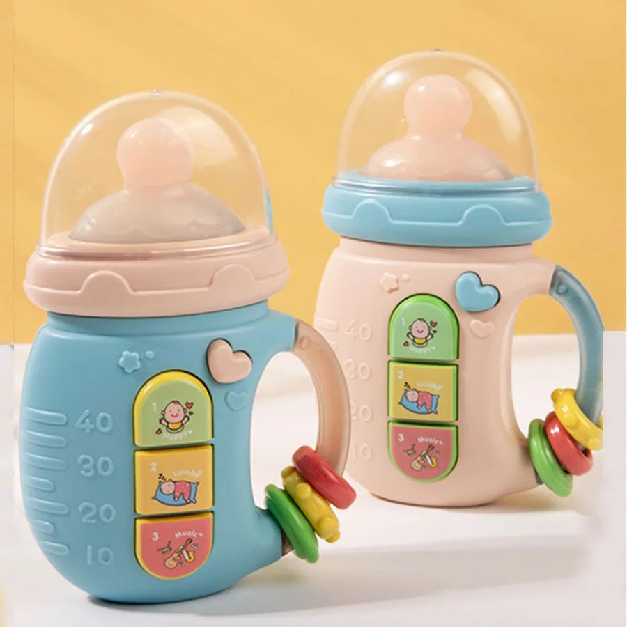 Baby pacifier rattle toys educational early education with lights and music to soothe baby emotions toys newborn rattle shaker t