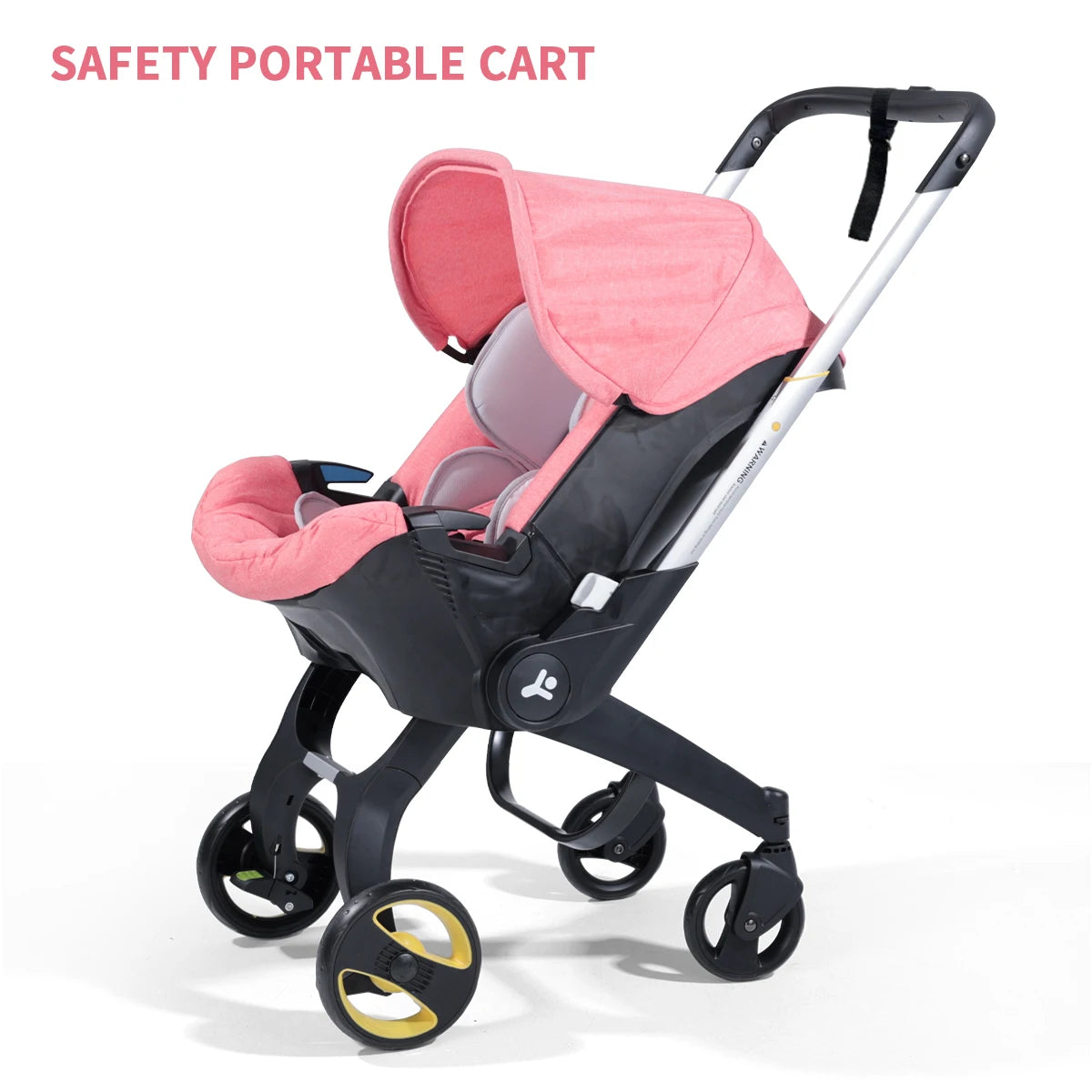 Travel baby stroller, bidirectional push, metal frame, foldable for easy carrying