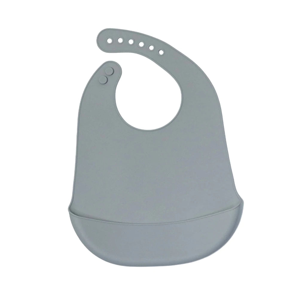 Silicone Baby Eating Bibs Easy to Clean Baby Bibs Drooling Towel Waterproof Children Silicone Bibs