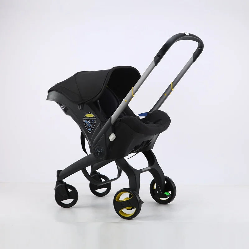Baby Stroller 4 in 1 With Car Seat Baby Bassinet High Landscope Folding Baby Carriage Prams For Newborns  Strollers 3 in 1