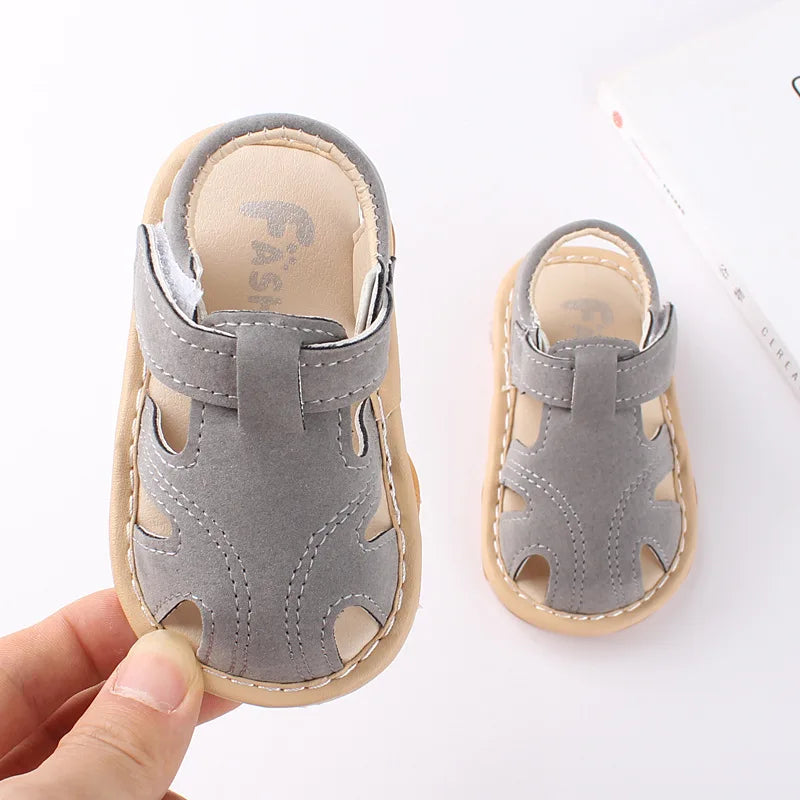 Baby Girl Boy Summer Sandals Candy Color Kids Shoe Infant Anti-collision Toddler Whistle Shoe Soft Bottom Kid Child Beach Sandal